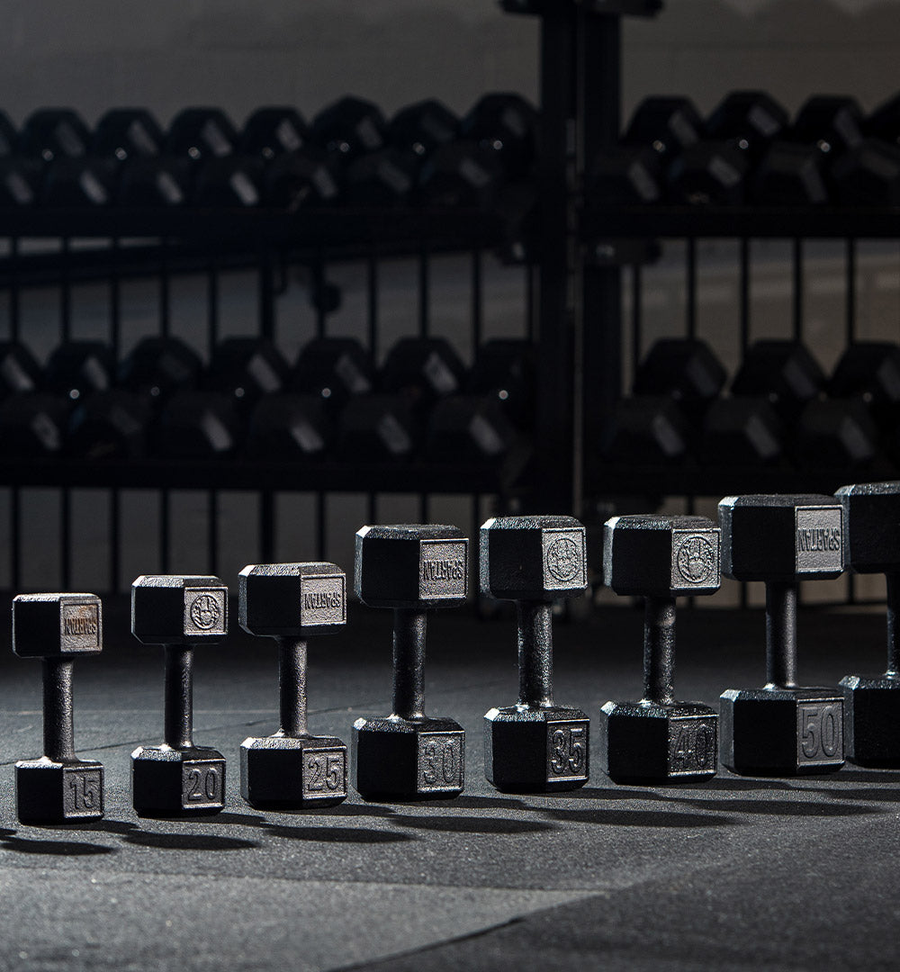 Mancuerna de acero hexagonal SPARTAN