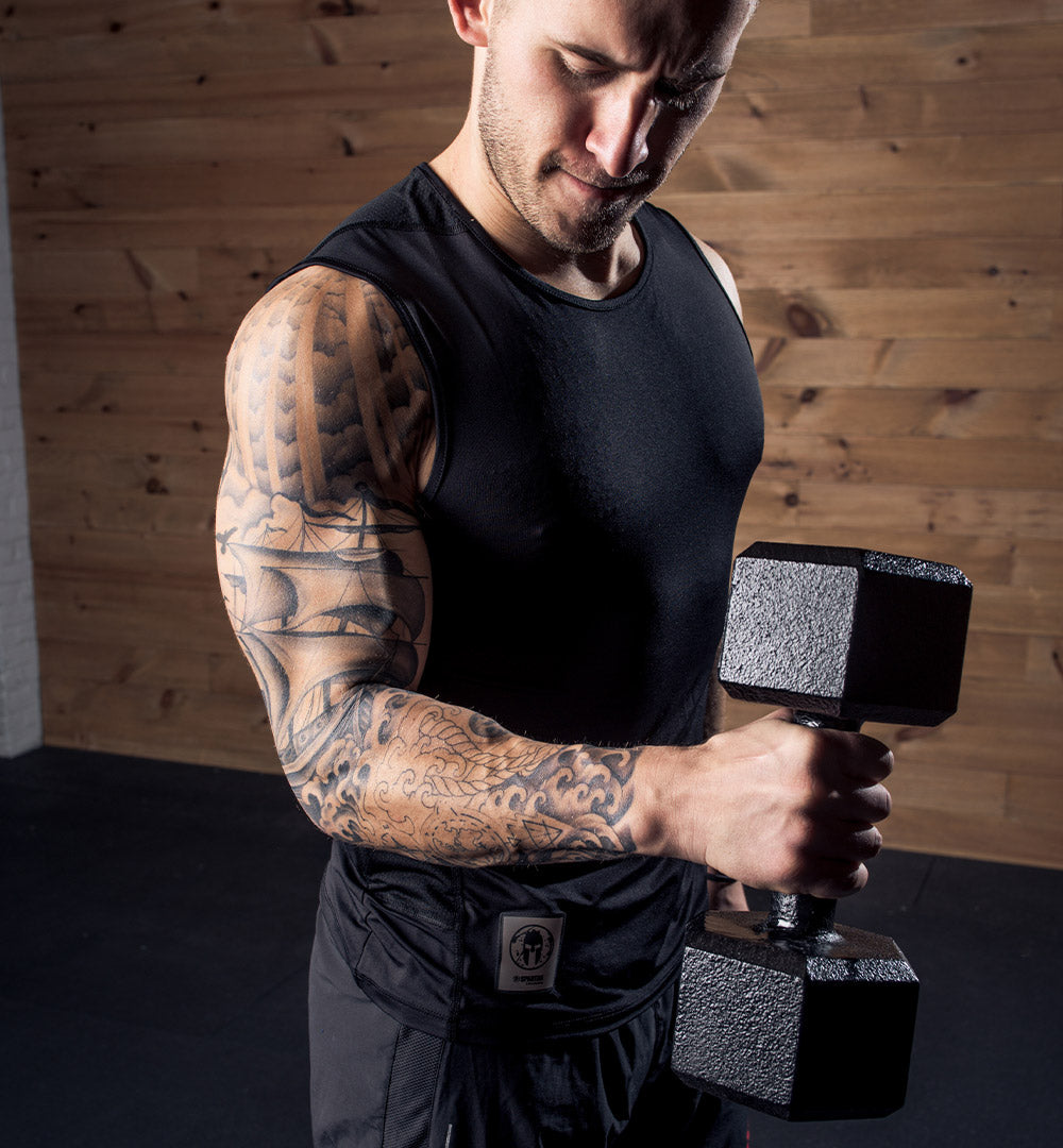 Mancuerna de acero hexagonal SPARTAN