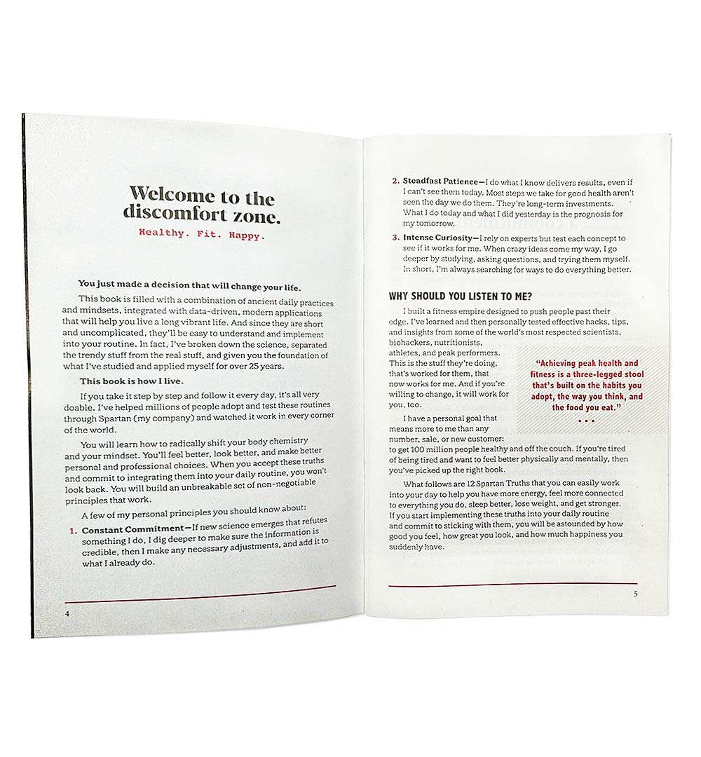 SPARTAN Ready For Anything by Joe De Sena Booklet