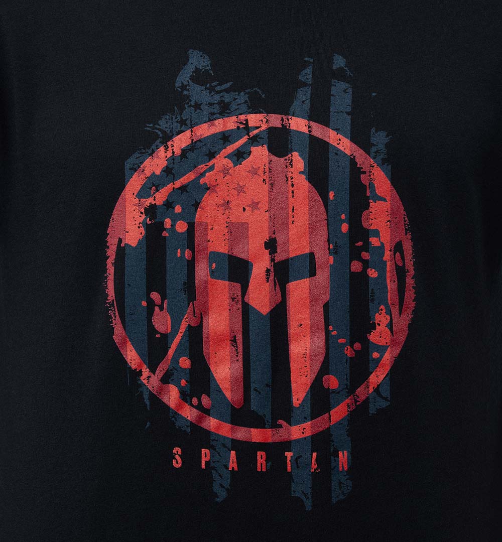 SPARTAN Helmet Flag Tee - Men's