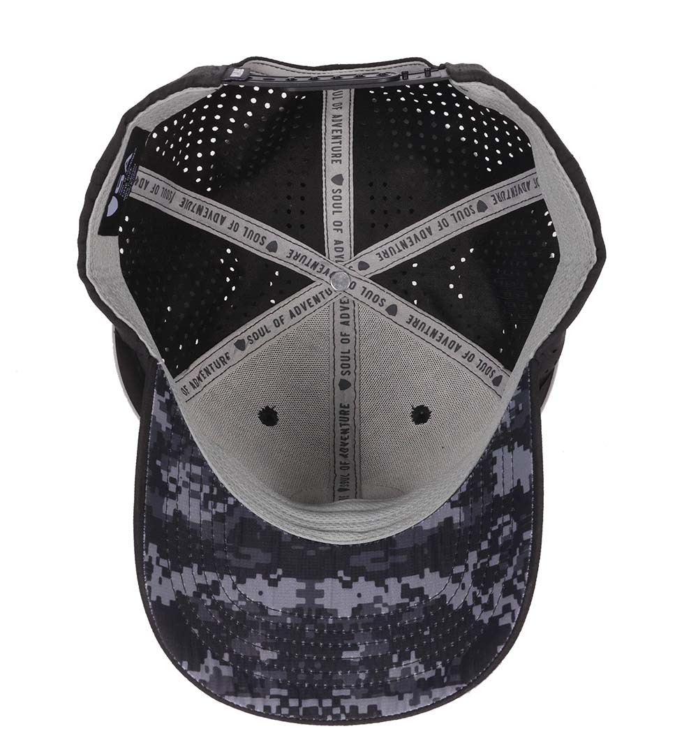 SPARTAN x SOA Blackout Digi Camo Performance Trucker Hat - Unisex