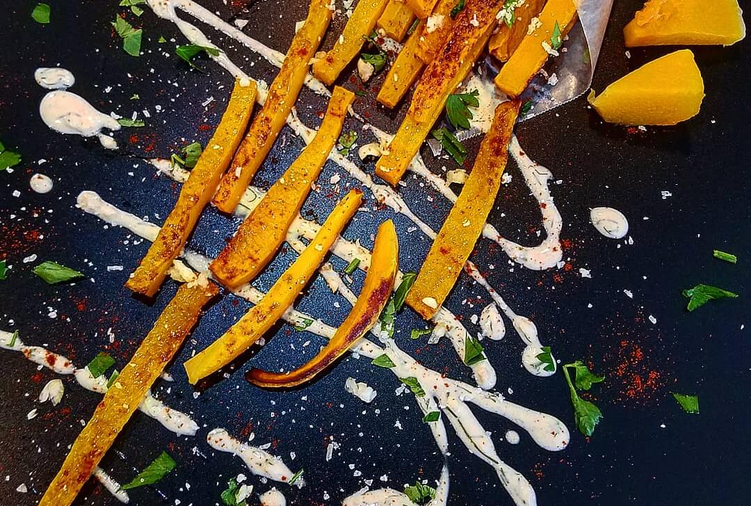 Baked Avocado & Acorn Squash Fries