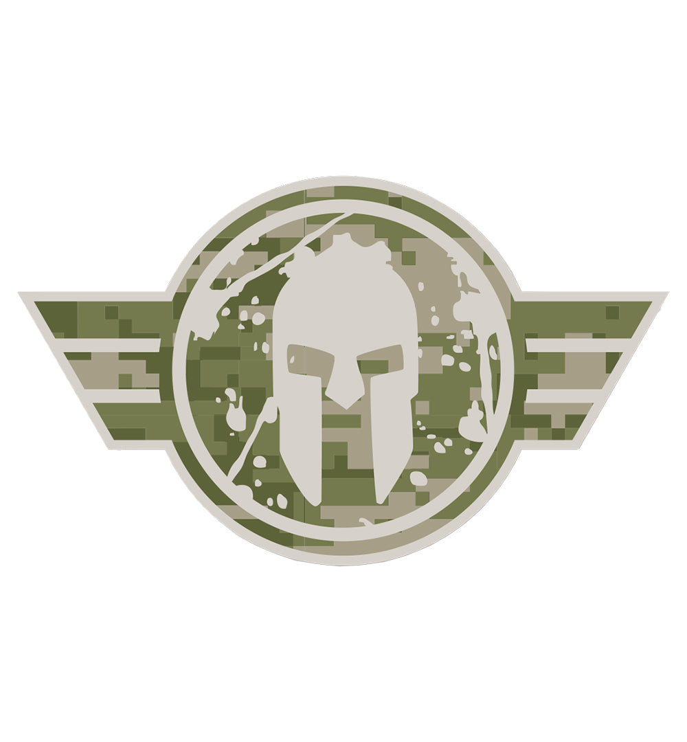 SPARTAN Camouflage Vinyl Sticker
