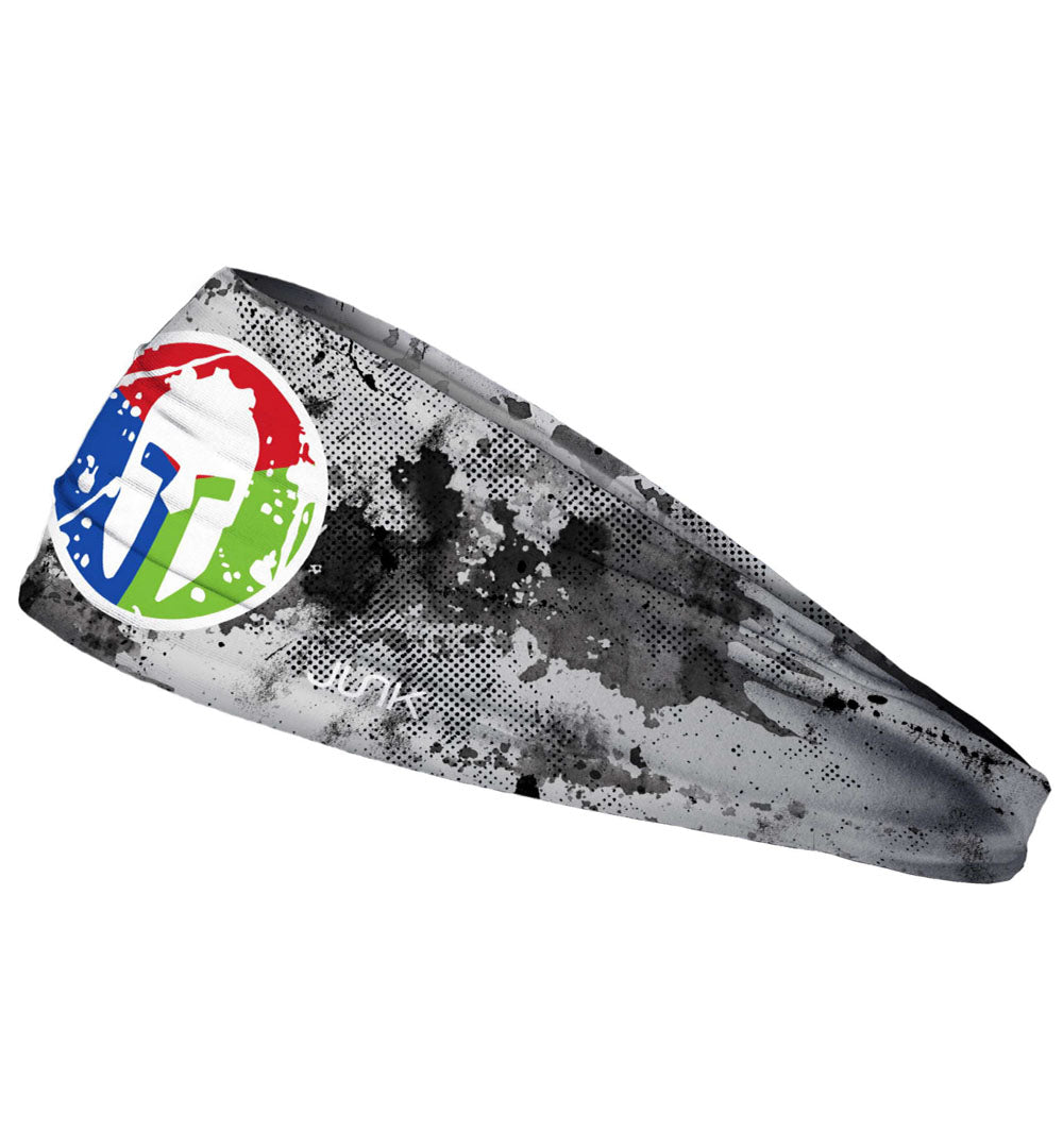 SPARTAN JUNK Headband - Trifecta Grey Grunge