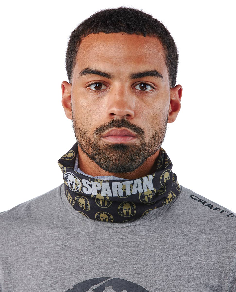CRAFT SPARTAN By CRAFT Tubo de Cuello con Logotipo de Casco Negro/Sencha