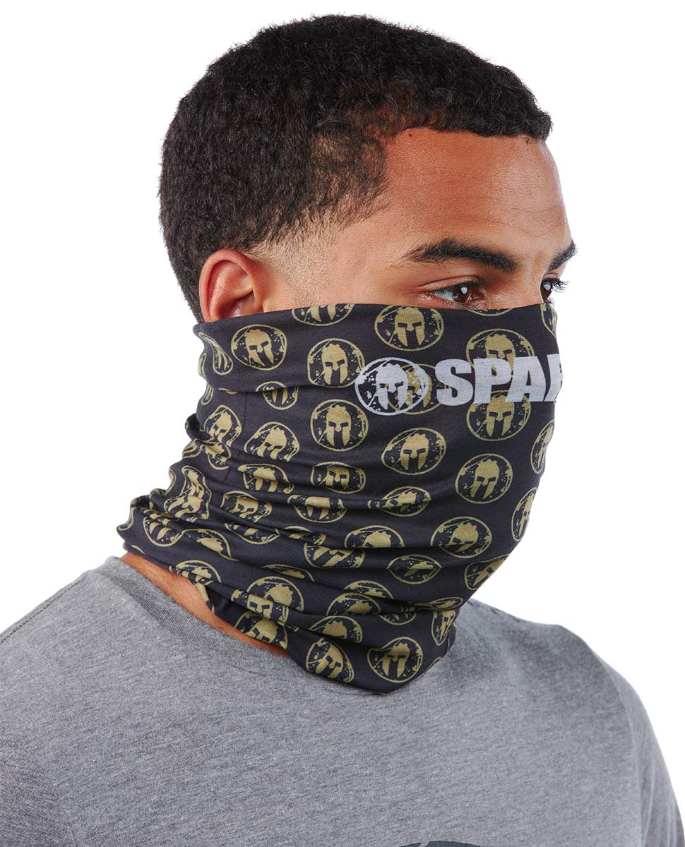 CRAFT SPARTAN By CRAFT Tubo de Cuello con Logotipo de Casco Negro/Sencha