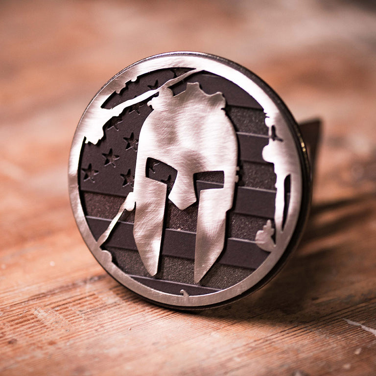 Attelage de remorque Spartan Race Shop SPARTAN Flag - Noir