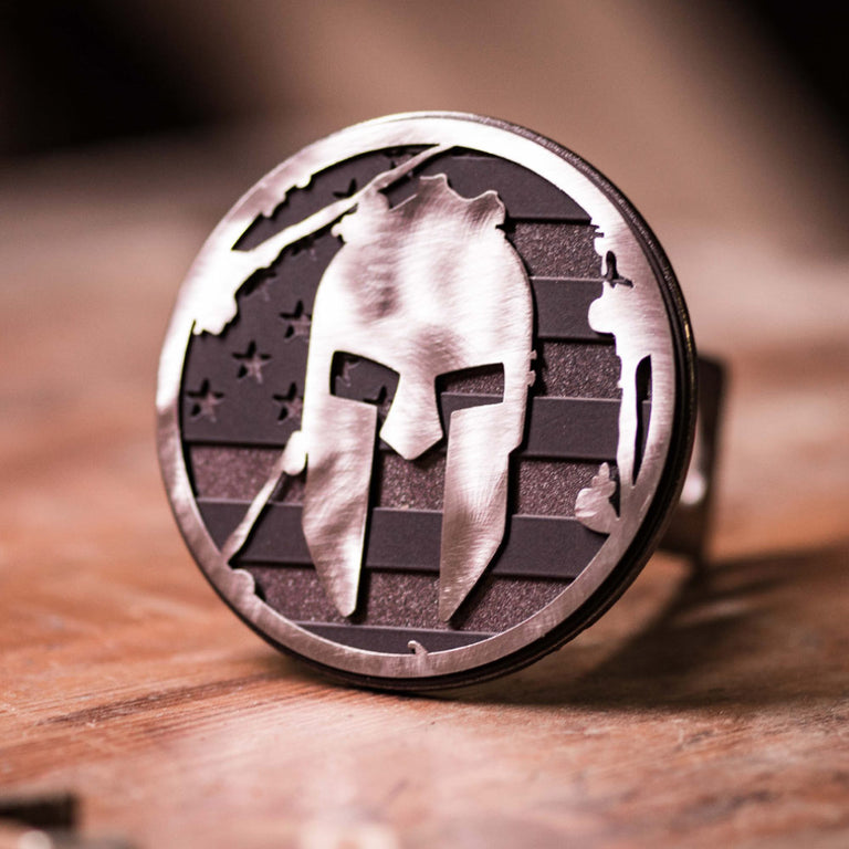 Attelage de remorque Spartan Race Shop SPARTAN Flag - Noir