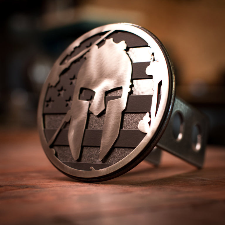 Attelage de remorque Spartan Race Shop SPARTAN Flag - Noir