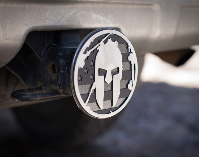 Attelage de remorque Spartan Race Shop SPARTAN Flag - Noir