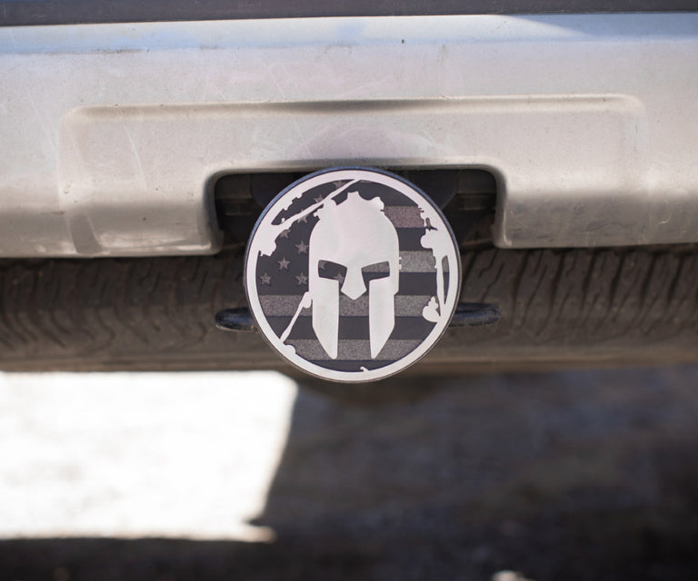 Attelage de remorque Spartan Race Shop SPARTAN Flag - Noir