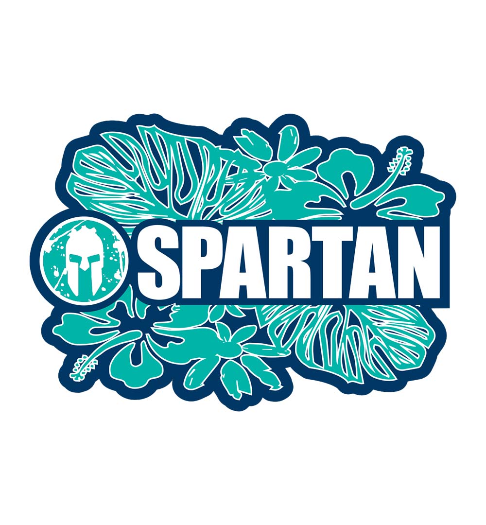 SPARTAN Tropical Vinyl Sticker
