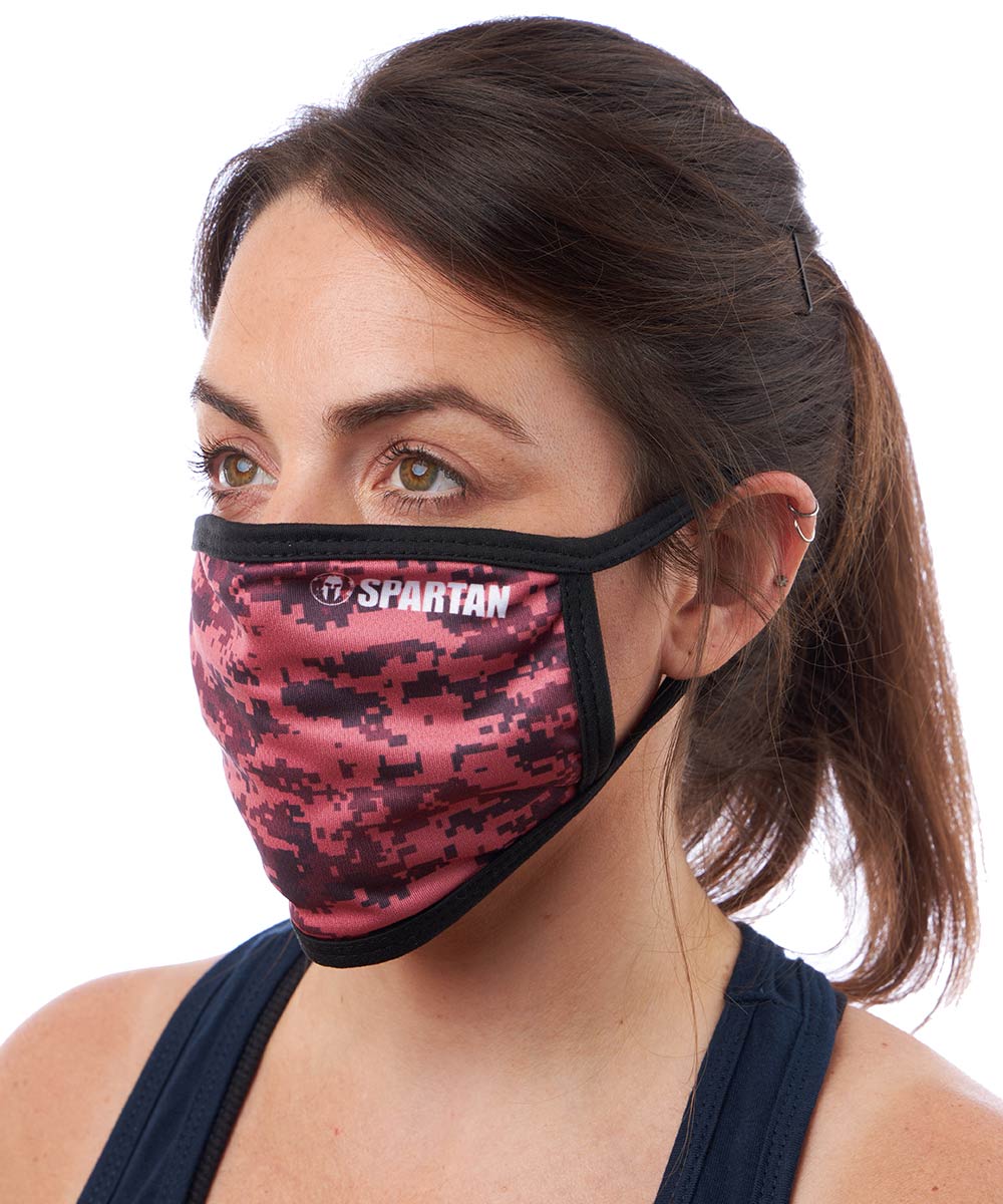 Spartan Race Shop SPARTAN Face Mask Camo Pink