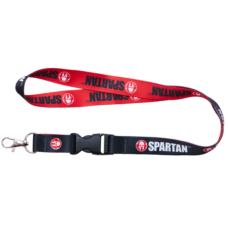 Spartan Race Shop SPARTAN Lanyard Black/Red
