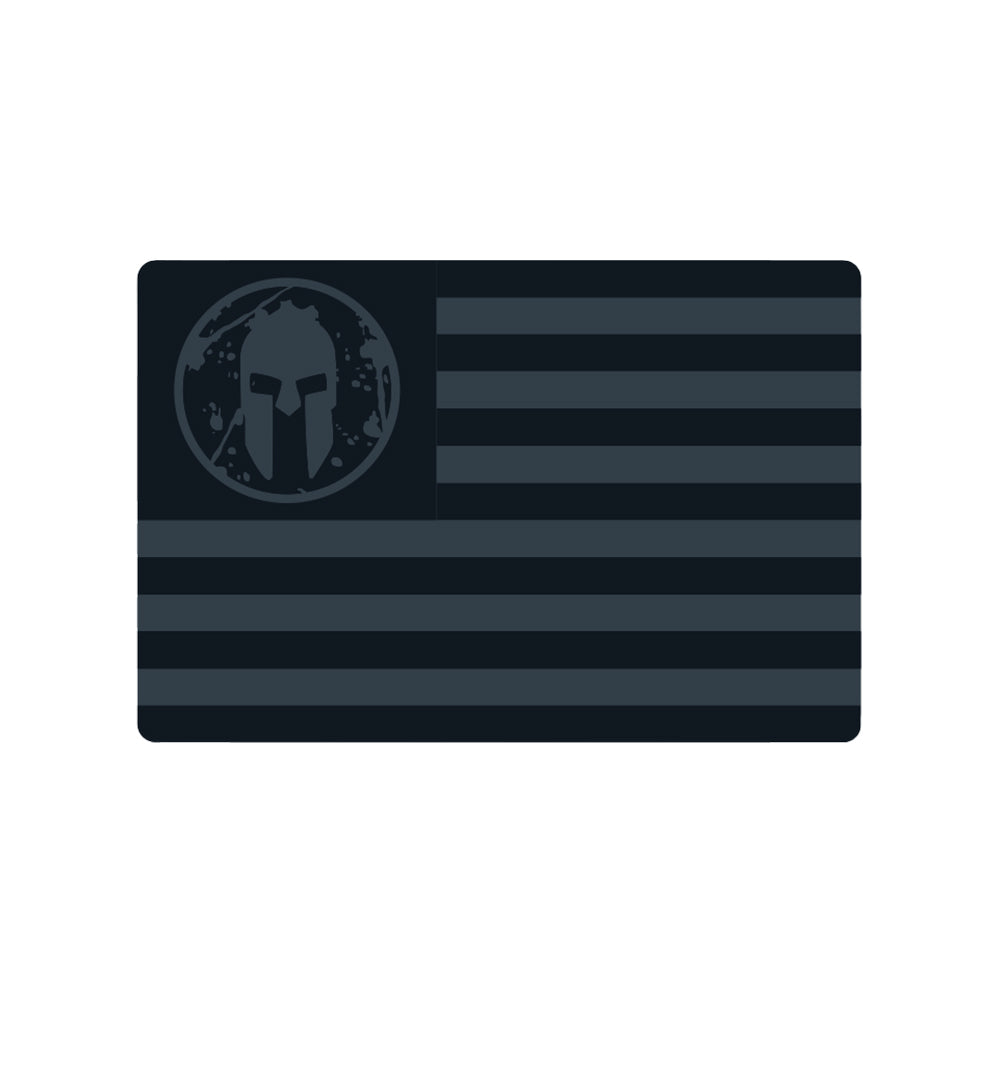 SPARTAN Helmet Flag Silicone Patch