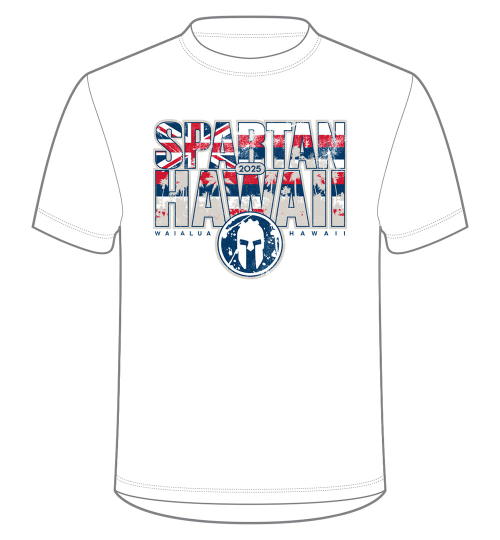 SPARTAN 2025 Hawaii Flag Venue Tee