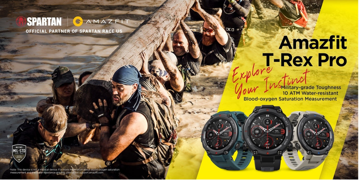 Rugged Military-Grade Smartwatch is the Ultimate Partner for Challenging Military-Grade Obstacle Course; Amazfit Partners with Spartan