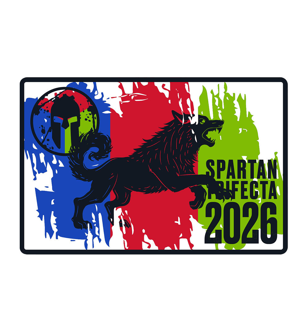 SPARTAN 2026 Trifecta Wolf Vinyl Sticker