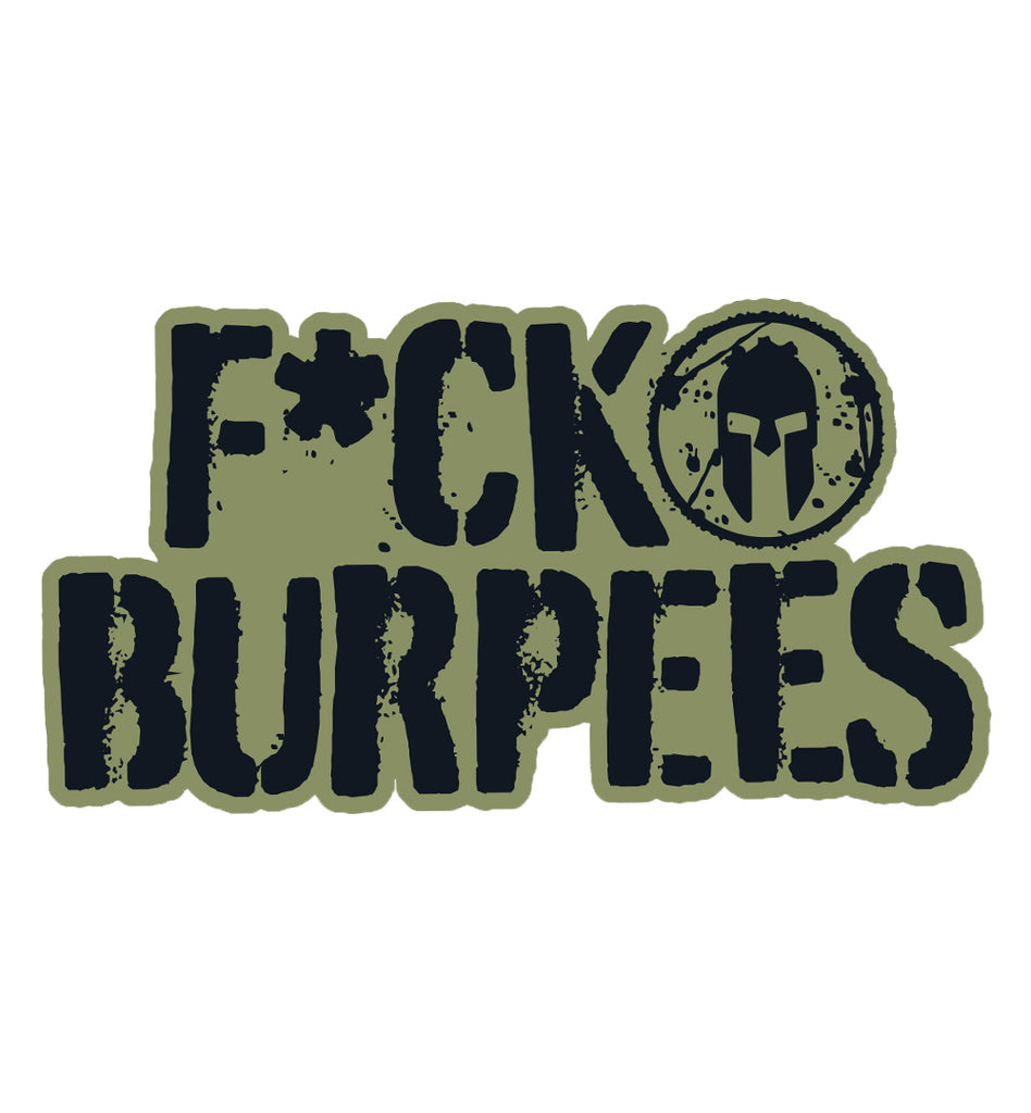 Sticker Burpees SPARTAN F*ck Burpees Vinyl Sticker