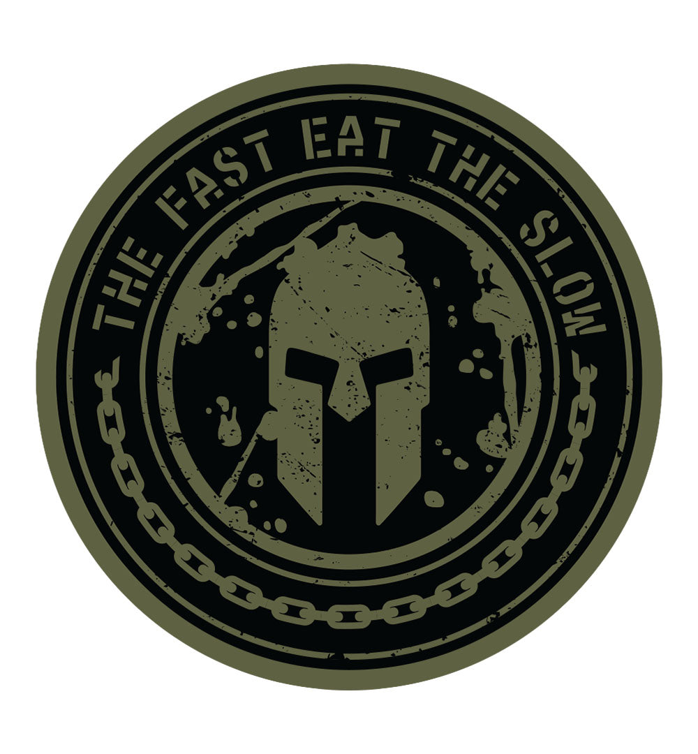 SPARTAN Fast Eat the Slow Vinyl Sticker