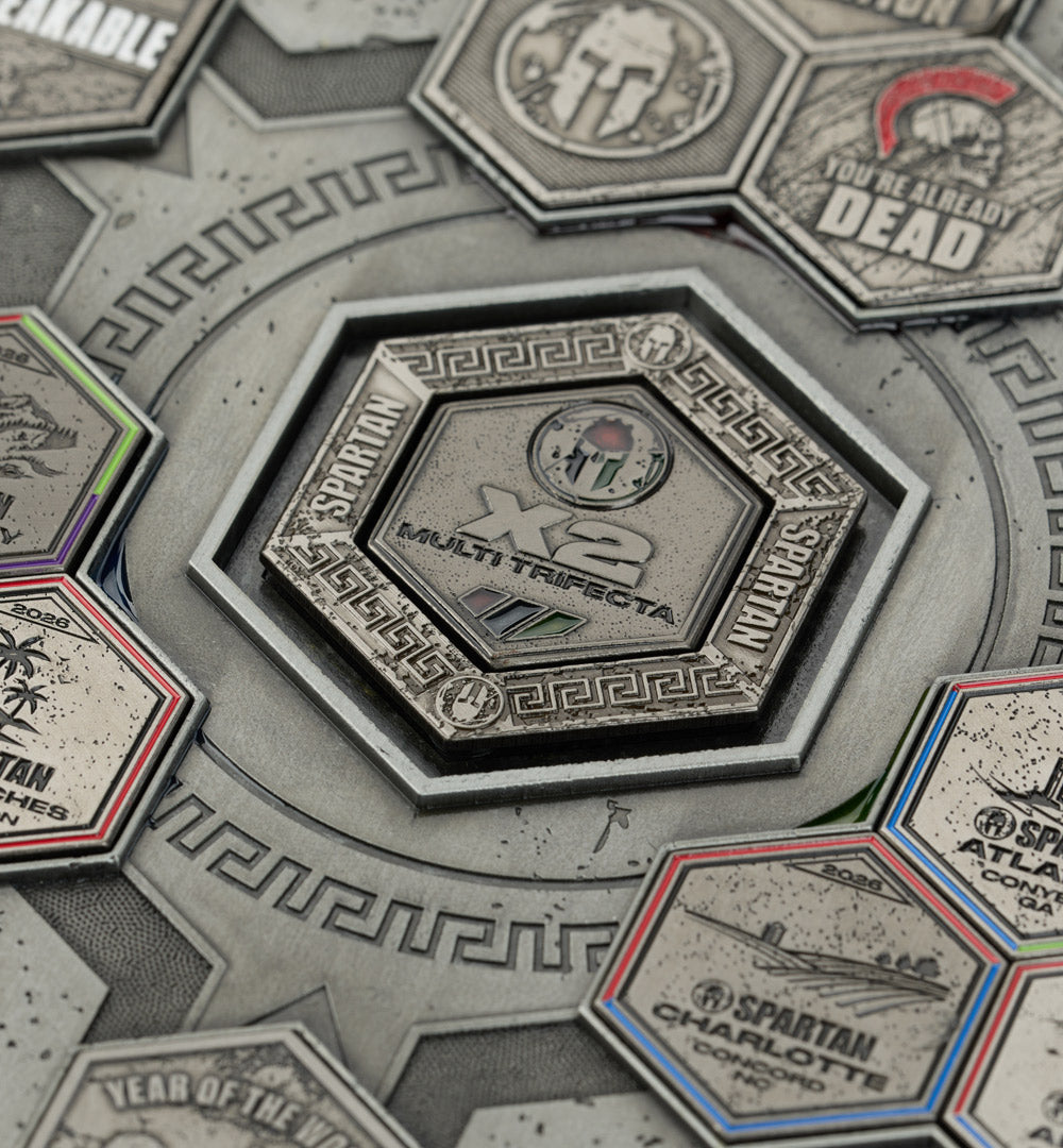 SPARTAN Multi Trifecta Medal Hex Ring